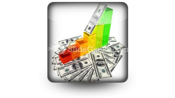 Graph With Money PowerPoint Icon S Graph With Money PowerPoint Icon S