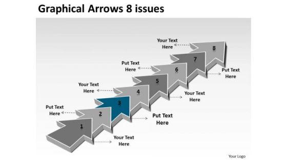 Graphical Arrows 8 Issues What Are Business Requirements PowerPoint Templates