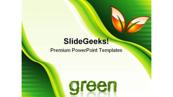 Green Abstract Environment PowerPoint Templates And PowerPoint Backgrounds 0611