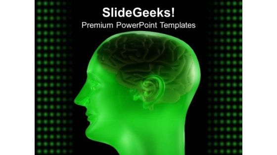 Green Abstract Graphics Of Human Brain PowerPoint Templates Ppt Backgrounds For Slides 0613 Green Abstract Graphics Of Human Brain PowerPoint Templates Ppt Backgrounds For Slides 0613