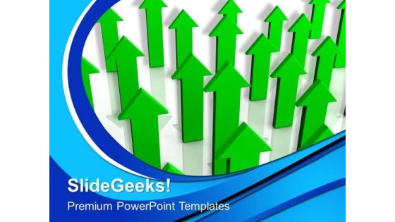 Green Arrows Pointing Upwards PowerPoint Templates And PowerPoint Themes 1012 Green Arrows Pointing Upwards PowerPoint Templates And PowerPoint Themes 1012