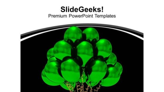 Green Balloons On Black Background PowerPoint Templates Ppt Backgrounds For Slides 0113 Green Balloons On Black Background PowerPoint Templates Ppt Backgrounds For Slides 0113
