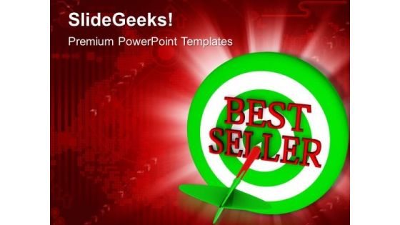 Green Dart Shows Best Seller Marketing PowerPoint Templates Ppt Backgrounds For Slides 0413 Green Dart Shows Best Seller Marketing PowerPoint Templates Ppt Backgrounds For Slides 0413