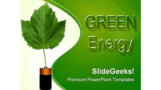 Green Energy Environment PowerPoint Templates And PowerPoint Backgrounds 0511
