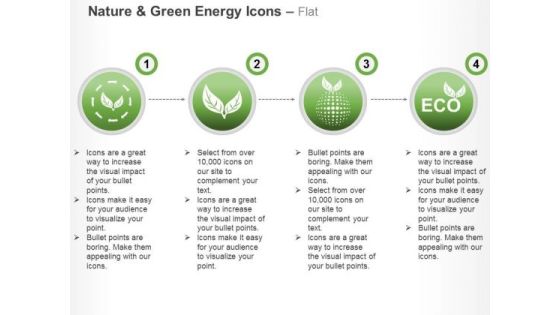 Green Energy Icons With Nature Protection And Ecology Ppt Slides Graphics