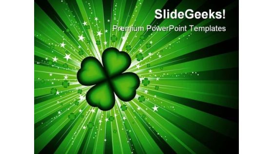 Green Floral Background PowerPoint Template 0910 Green Floral Background PowerPoint Template 0910