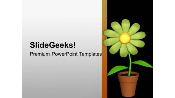 Green Flower With Abstract Black Background PowerPoint Templates Ppt Backgrounds For Slides 0713 Green Flower With Abstract Black Background PowerPoint Templates Ppt Backgrounds For Slides 0713