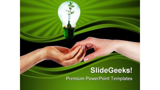 Green Idea Blub Environment PowerPoint Themes And PowerPoint Slides 0411 Green Idea Blub Environment PowerPoint Themes And PowerPoint Slides 0411