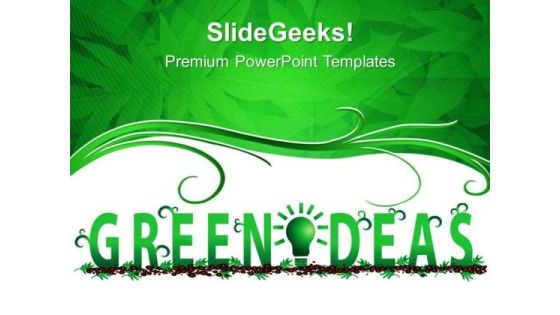 Green Ideas Environment PowerPoint Templates And PowerPoint Themes 0312