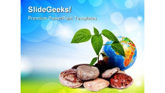 Green On Earth Environment PowerPoint Templates And PowerPoint Backgrounds 0411