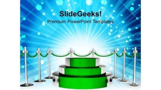 Green Podium For Winner Competition PowerPoint Templates Ppt Backgrounds For Slides 0113 Green Podium For Winner Competition PowerPoint Templates Ppt Backgrounds For Slides 0113