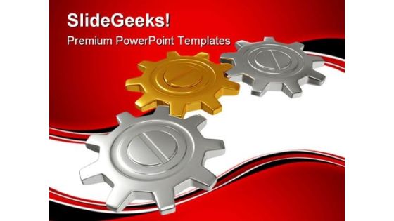Group Of Gears Industrial PowerPoint Templates And PowerPoint Backgrounds 0611