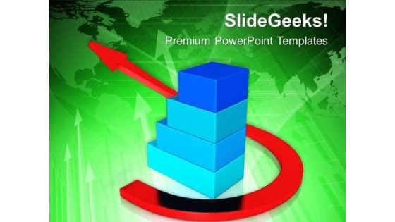 Growing Bar Graph Financial Business Strategy PowerPoint Templates Ppt Backgrounds For Slides 0313 Growing Bar Graph Financial Business Strategy PowerPoint Templates Ppt Backgrounds For Slides 0313