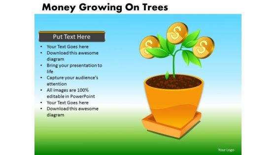 Growing Financial Investment Editable PowerPoint Slides Money Ppt Templates