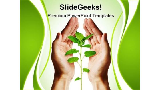 Growing Green Plant Nature PowerPoint Templates And PowerPoint Backgrounds 0411 Growing Green Plant Nature PowerPoint Templates And PowerPoint Backgrounds 0411