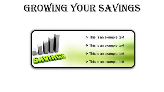 Growing Your Savings Future PowerPoint Presentation Slides R
