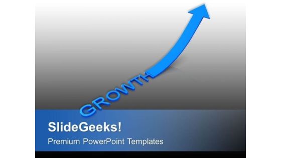 Growth Arrow Pointing Up Business Concept PowerPoint Templates Ppt Backgrounds For Slides 0213 Growth Arrow Pointing Up Business Concept PowerPoint Templates Ppt Backgrounds For Slides 0213