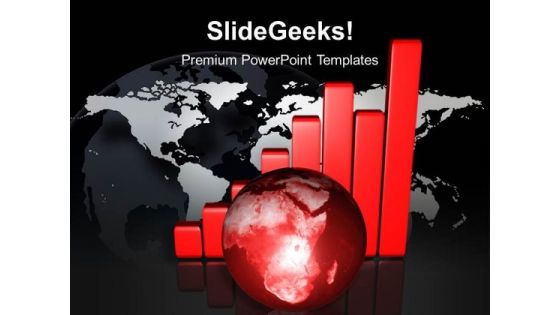 Growth Bar Graph With Earth PowerPoint Templates And PowerPoint Themes 1012 Growth Bar Graph With Earth PowerPoint Templates And PowerPoint Themes 1012
