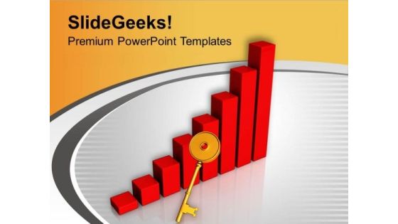 Growth Bar Graph With Success Key PowerPoint Templates Ppt Backgrounds For Slides 0613 Growth Bar Graph With Success Key PowerPoint Templates Ppt Backgrounds For Slides 0613