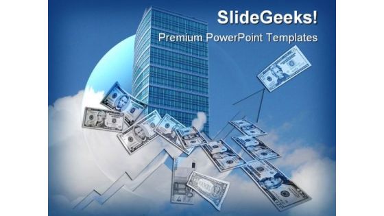 Growth Dollar Business PowerPoint Background And Template 1210 Growth Dollar Business PowerPoint Background And Template 1210