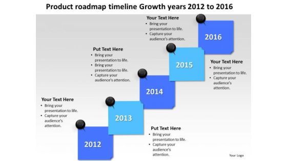 Growth Years 2012 To 2016 Development Success PowerPoint Templates Ppt Slides Graphics