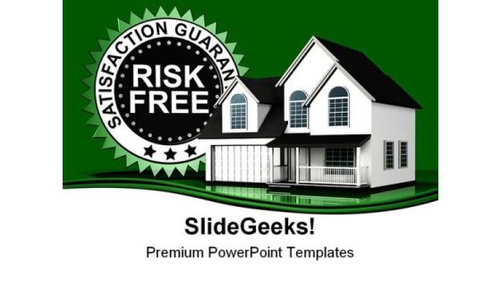 Guaranteed Home Real Eastate PowerPoint Backgrounds And Templates 1210