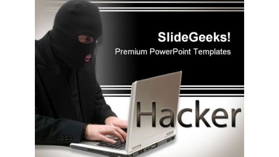 Hacker People PowerPoint Template 0810 Hacker People PowerPoint Template 0810