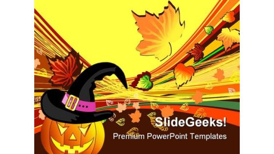 Halloween Autumn Abstract Beauty PowerPoint Template 1010 Halloween Autumn Abstract Beauty PowerPoint Template 1010
