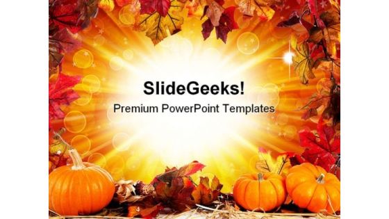 Halloween Border Nature PowerPoint Template 1010 Halloween Border Nature PowerPoint Template 1010