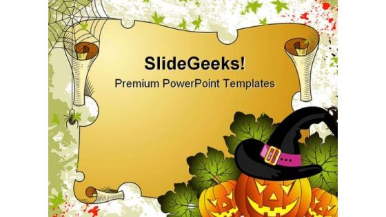 Halloween Holidays PowerPoint Template 1010