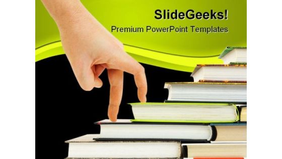 Hand And Book Stairs Education PowerPoint Backgrounds And Templates 1210 Hand And Book Stairs Education PowerPoint Backgrounds And Templates 1210