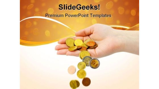 Hand And Falling Coins Money PowerPoint Themes And PowerPoint Slides 0711 Hand And Falling Coins Money PowerPoint Themes And PowerPoint Slides 0711