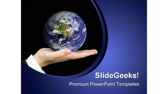 Hand Holding Earth Globe PowerPoint Backgrounds And Templates 1210 Hand Holding Earth Globe PowerPoint Backgrounds And Templates 1210