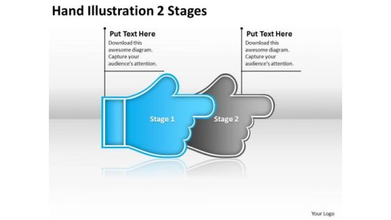Hand Illustration 2 Stages Ppt Flow Charting PowerPoint Slides Hand Illustration 2 Stages Ppt Flow Charting PowerPoint Slides