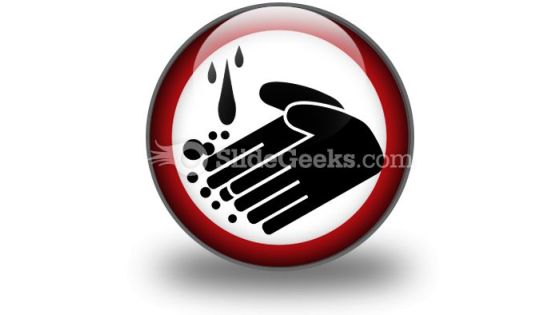 Hand Washing Circle PowerPoint Icon C Hand Washing Circle PowerPoint Icon C