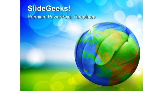 Hands Of The Planet Earth PowerPoint Themes And PowerPoint Slides 0411