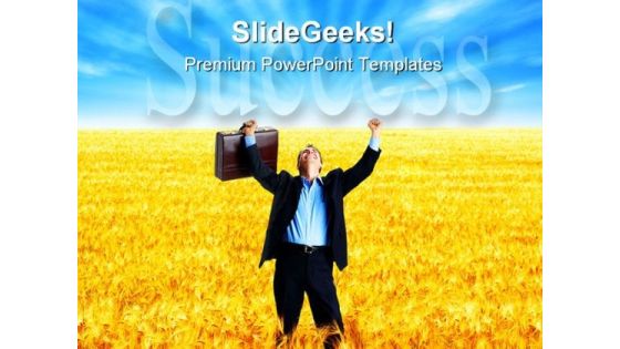 Happy Businessman Success PowerPoint Themes And PowerPoint Slides 0511 Happy Businessman Success PowerPoint Themes And PowerPoint Slides 0511