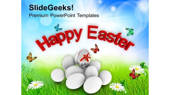Happy Easter Day Religious Festival PowerPoint Templates Ppt Backgrounds For Slides 0313 Happy Easter Day Religious Festival PowerPoint Templates Ppt Backgrounds For Slides 0313