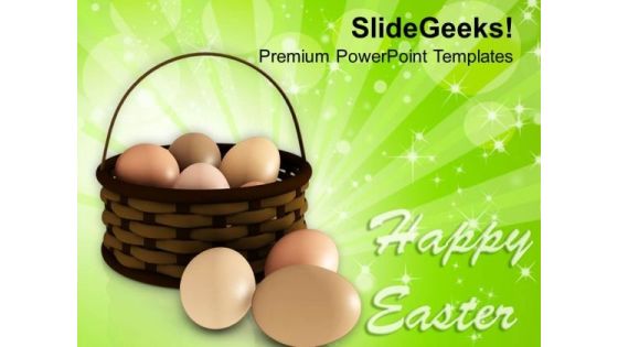 Happy Easter Day With Eggs In Basket PowerPoint Templates Ppt Backgrounds For Slides 0313 Happy Easter Day With Eggs In Basket PowerPoint Templates Ppt Backgrounds For Slides 0313