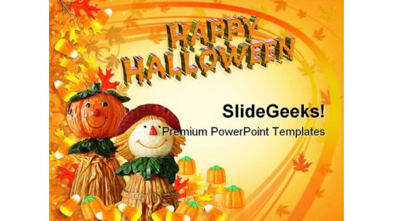 Happy Halloween Holidays PowerPoint Template 1010 Happy Halloween Holidays PowerPoint Template 1010