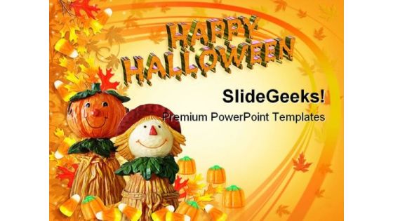 Happy Halloween Nature PowerPoint Template 1110 Happy Halloween Nature PowerPoint Template 1110