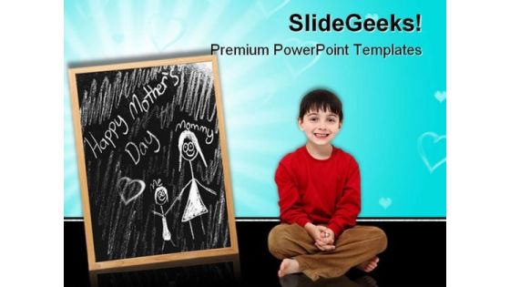 Happy Mother Day Children PowerPoint Templates And PowerPoint Backgrounds 0611