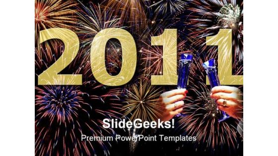 Happy New Year 2011 Festival PowerPoint Template 1010 Happy New Year 2011 Festival PowerPoint Template 1010