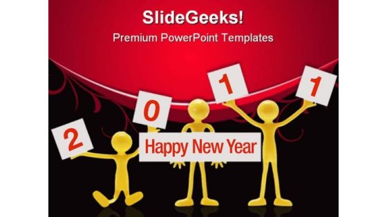 Happy New Year Festival PowerPoint Templates And PowerPoint Backgrounds 0411 Happy New Year Festival PowerPoint Templates And PowerPoint Backgrounds 0411