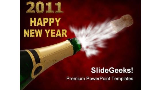 Happy New Year With Champagne Festival PowerPoint Themes And PowerPoint Slides 0711 Happy New Year With Champagne Festival PowerPoint Themes And PowerPoint Slides 0711