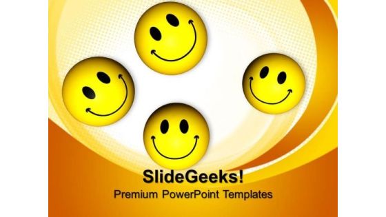 Happy Smiley Shapes PowerPoint Templates And PowerPoint Themes 0812 Happy Smiley Shapes PowerPoint Templates And PowerPoint Themes 0812