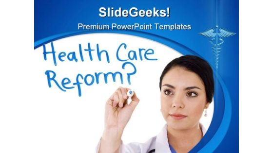 Health Care Reform Science PowerPoint Template 0610 Health Care Reform Science PowerPoint Template 0610