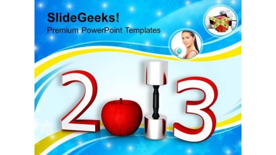 Health Plan For New Year PowerPoint Templates Ppt Backgrounds For Slides 1212