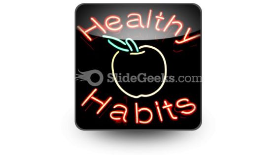 Healthy Habits PowerPoint Icon S Healthy Habits PowerPoint Icon S