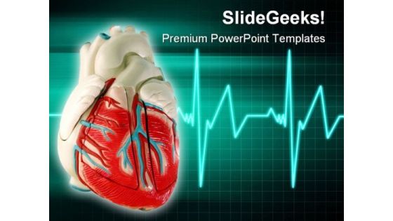 Healthy Heart Medical PowerPoint Template 0610